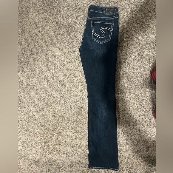 Ladies silver high slim boot. . Size w29/L33. Excellent condition. - Picture 2 of 3